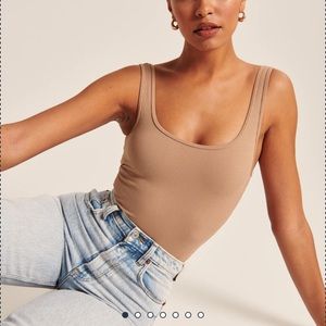 Abercrombie Seamless Ribbed Tank Bodysuit S